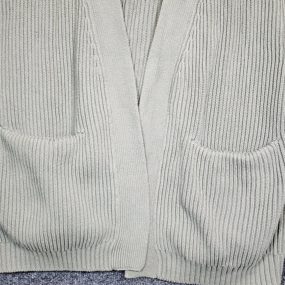 Quince Women's Cardigan Size M Organic Cotton Minimalist Neutral Oversized Cozy - Picture 3 of 9